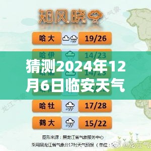 独家解析，预测2024年12月6日临安天气预报一周最新，全面评测与详细介绍