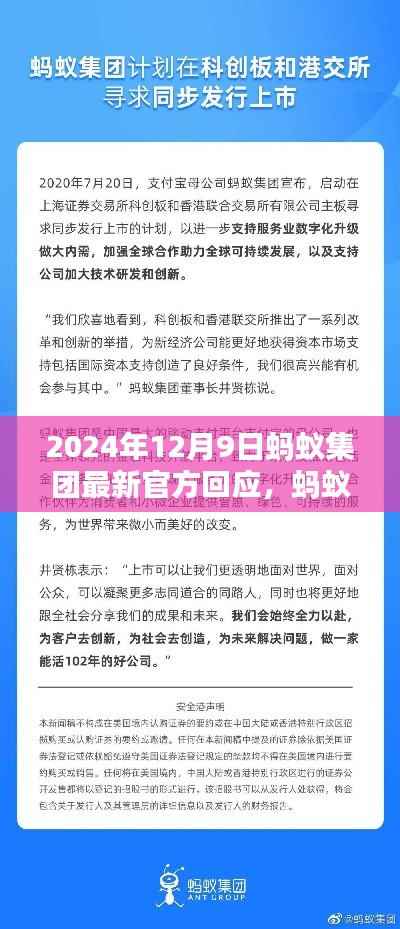 蚂蚁集团官方回应解析指南，适用于初学者与进阶用户的最新指南（2024年12月9日）