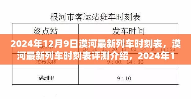 2024年12月9日漠河最新列车时刻表深度解析与评测介绍