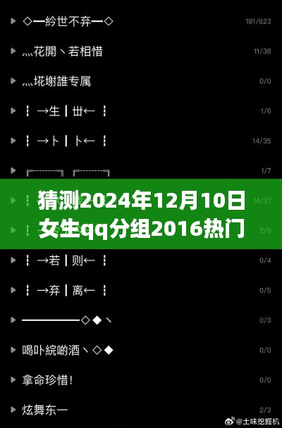 2024年女生QQ分组新风尚深度解析，预测未来趋势，热门版分组探索