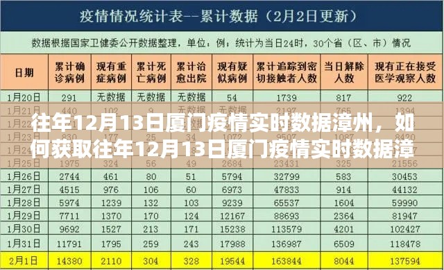 获取往年12月13日厦门疫情实时数据漳州，详细步骤指南（适用于初学者与进阶用户）