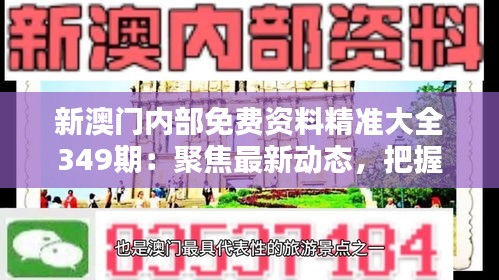 新澳门内部免费资料精准大全349期：聚焦最新动态，把握投资先机