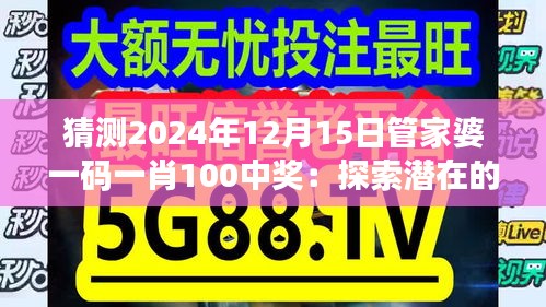 猜测2024年12月15日管家婆一码一肖100中奖：探索潜在的投资机遇与风险