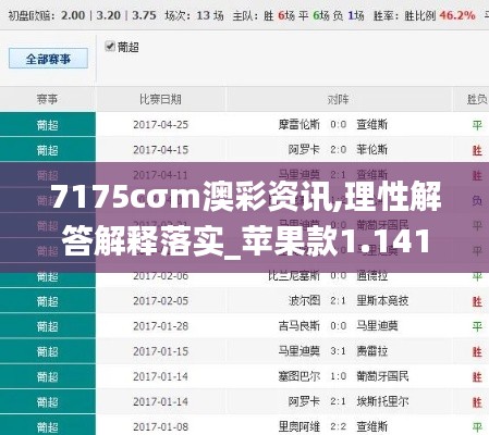 7175cσm澳彩资讯,理性解答解释落实_苹果款1.141