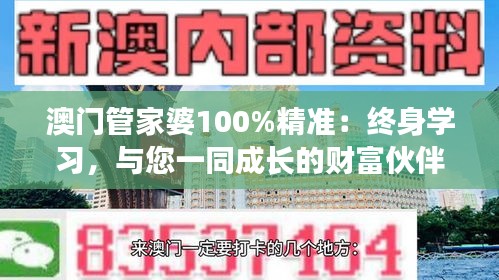 澳门管家婆100%精准：终身学习，与您一同成长的财富伙伴