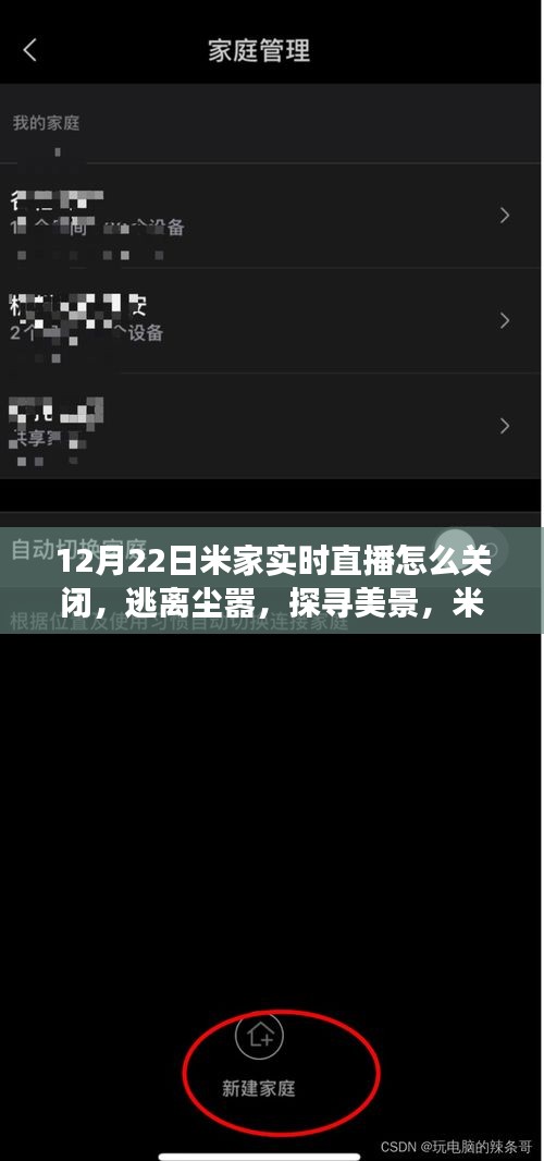 实用指南，如何在12月22日轻松关闭米家实时直播功能，启程心灵之旅，逃离尘嚣探寻美景