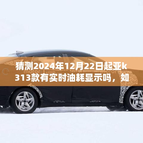 详细步骤指南，如何猜测并确认从2024年12月22日起亚K3车型（第13款）是否具备实时油耗显示功能