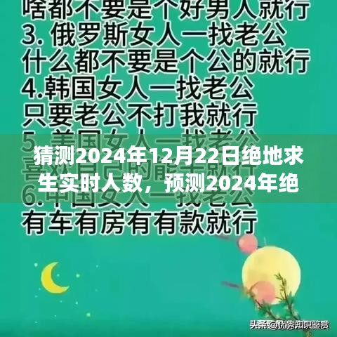 2024年绝地求生实时人数预测，背景影响及未来展望