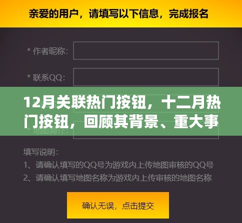 12月热门按钮回顾，背景、重大事件与影响解析