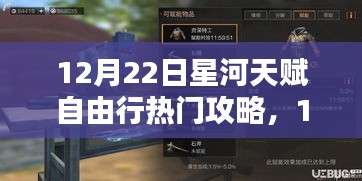 全方位指南，12月22日星河天赋自由行热门攻略入门到精通